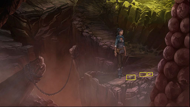 Go lower and take alcohol, a horse brush, and a bandage - Find the hidden lock of the burial chamber - Chapter I - Memoria - Game Guide and Walkthrough