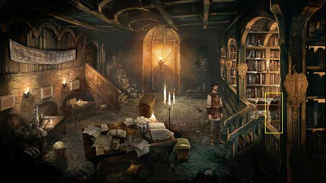 Go to the right - to the library - Find the magical power accumulator in the Academy and something that will attract the suspect - Chapter II - Memoria - Game Guide and Walkthrough