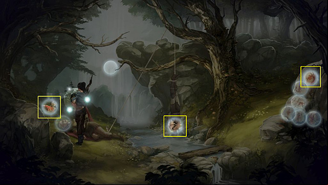 After conversation with young Amazon you will get a piece of red cloth - Steel Rachwans necklace without being seen - Chapter III - Memoria - Game Guide and Walkthrough