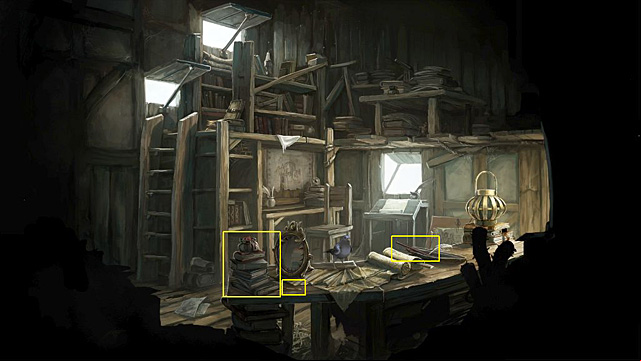 As Nuri try to pick up the lockpicks - Find a way into Owlrics house - Chapter IV - Memoria - Game Guide and Walkthrough