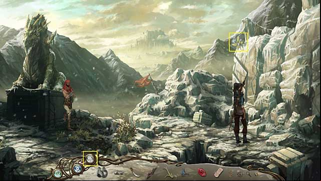 As Sadja you will get another spell: de/petrify - Place the mask on Rachwan - Chapter IV - Memoria - Game Guide and Walkthrough