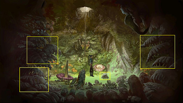Sit on the stone - Find all six spirits of elements and three secret chambers - Chapter V - Memoria - Game Guide and Walkthrough
