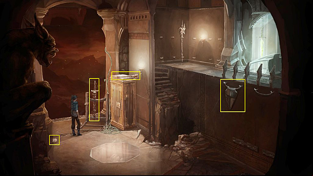Sadja is in the armory of the flying fortress - Free the staff and leave the armory - Chapter VII - Memoria - Game Guide and Walkthrough