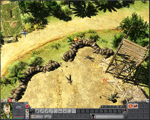 But you won't be able to kill all the enemies this way, because eventually you will have to change your position - Mission 1: Until the trouble troubles you - p. 1 - North Vietnamese - Men of War: Vietnam - Game Guide and Walkthrough