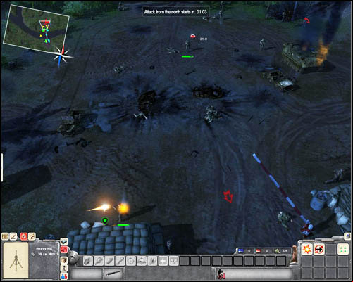 New objective: Repel attacks on the northern roadblock - Mission 3: Battle on the River Mekong - p. 2 - North Vietnamese - Men of War: Vietnam - Game Guide and Walkthrough