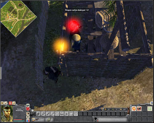 New objective: The Vietnamese officer should not leave the village - Mission 1: What A Job! - p. 2 - USA - Men of War: Vietnam - Game Guide and Walkthrough