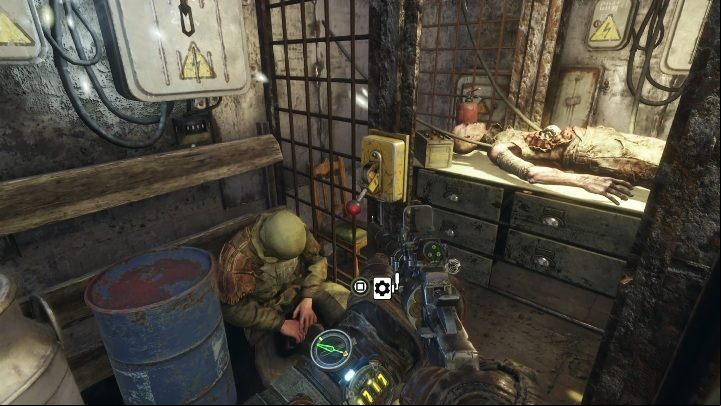 You are in a room with two corpses - Metro Exodus: How to find the battery charge controller? - FAQ - Metro Exodus Guide