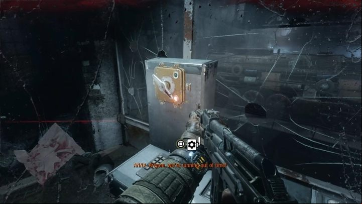 Use the switch at the top and then defend yourself against enemy attacks - Metro Exodus: Inside the enemy base - walkthrough - Moscow - Metro Exodus Guide