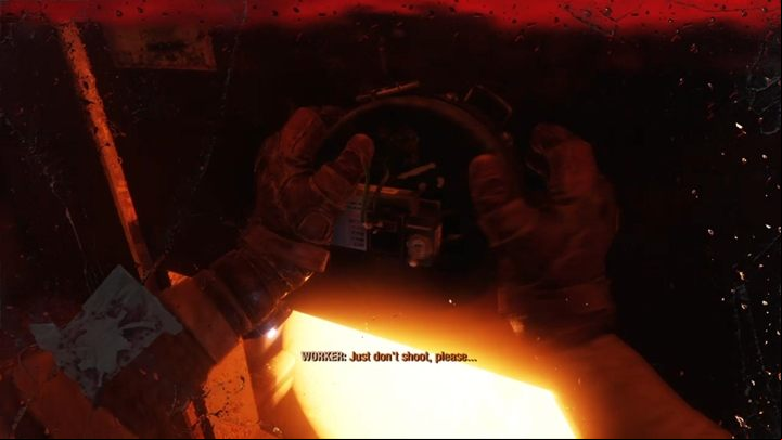 Continue through the blue door and kill all enemies again - Metro Exodus: Hostile Train - walkthrough - Moscow - Metro Exodus Guide