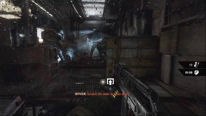 In the next one you will be able to hide under the floor - Metro Exodus: Hostile Train - walkthrough - Moscow - Metro Exodus Guide