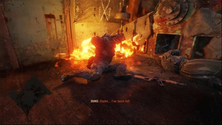 You will now see a scene in which, among other things, the fate of Knyaz will be determined - Metro Exodus: Cultists Base - walkthrough - Volga - Metro Exodus Guide