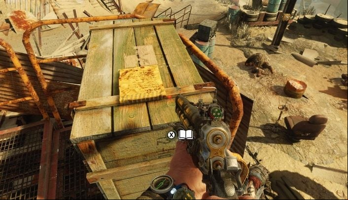 Location: The diary is on a wooden chest located on a shipwreck - Metro Exodus: Diaries and postcards in The Caspian Sea - collectibles - Diaries and postcards - Metro Exodus Guide