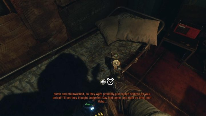 The time of day can be changed when your character is in a hiding place with a bed - Metro Exodus: How to change the time of day? - FAQ - Metro Exodus Guide