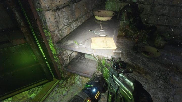 Location: The diary lies on the table, near the crowbar - Metro Exodus: Diaries and postcards in Autumn and the Dead City - collectibles - Diaries and postcards - Metro Exodus Guide
