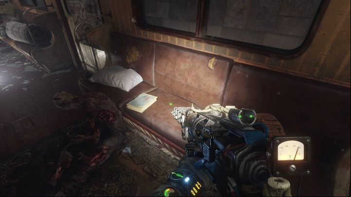Location: The diary is on one of the sits in the abandoned train car - Metro Exodus: Diaries and postcards in Autumn and the Dead City - collectibles - Diaries and postcards - Metro Exodus Guide