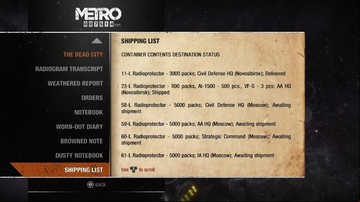 16 - Metro Exodus: Diaries and postcards in Autumn and the Dead City - collectibles - Diaries and postcards - Metro Exodus Guide
