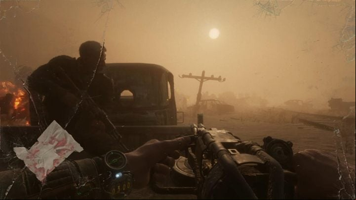Move from a shipwreck to a shipwreck, reducing the distance between you and the enemies - Metro Exodus: Firefight in the camp -walkthrough - The Caspian Sea - Metro Exodus Guide