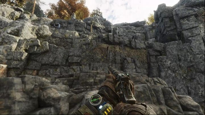 Head towards the X marked on the map - Metro Exodus: Getting captured and the Pioneers village - walkthrough - Taiga - Metro Exodus Guide
