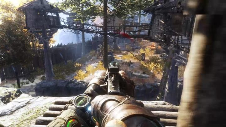 There are a lot of enemies here - Metro Exodus: Getting captured and the Pioneers village - walkthrough - Taiga - Metro Exodus Guide