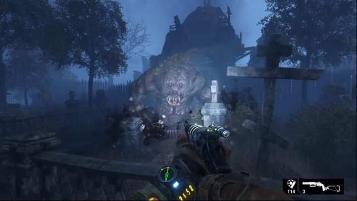 Here, you will face the mutated bear - Metro Exodus: Bandits camp and cemetery - walkthrough - Taiga - Metro Exodus Guide