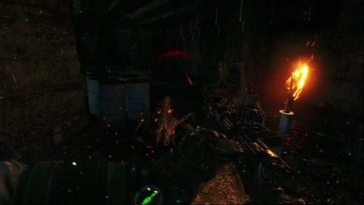 Enter the told tunnel and chase spiders away with your flashlight - Metro Exodus: The path to the dam and meeting Alyosha - walkthrough - Taiga - Metro Exodus Guide