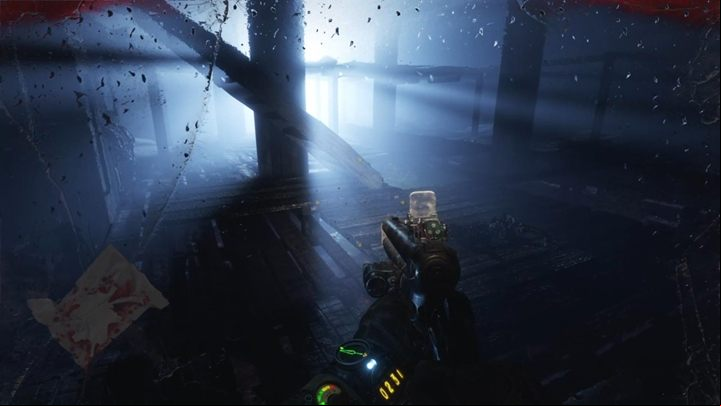 When youre finished, go upstairs and continue, walking the old scaffoldings - Metro Exodus: Kirills hiding place and expedition for medicine - walkthrough - Dead City - Metro Exodus Guide