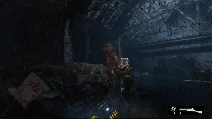 At the end of the room, another more water beasts will appear - Metro Exodus: The boat crossing - walkthrough - Dead City - Metro Exodus Guide