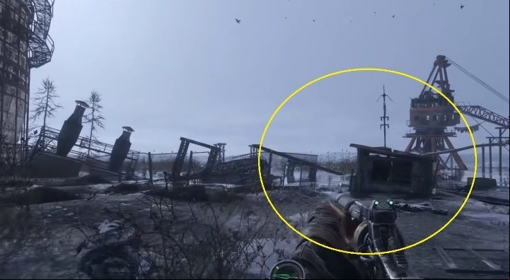Dont go in the direction of a huge building - Metro Exodus: Weapon and equipment upgrades in Volga - secrets - Equipment Upgrades and Point of interest - Metro Exodus Guide