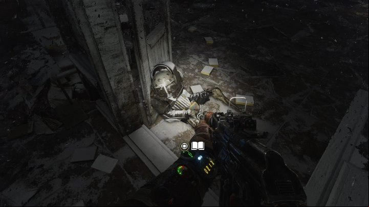 Location: A small library is in the destroyed mall - Metro Exodus: Diaries and postcards in Moscow - collectibles - Diaries and postcards - Metro Exodus Guide