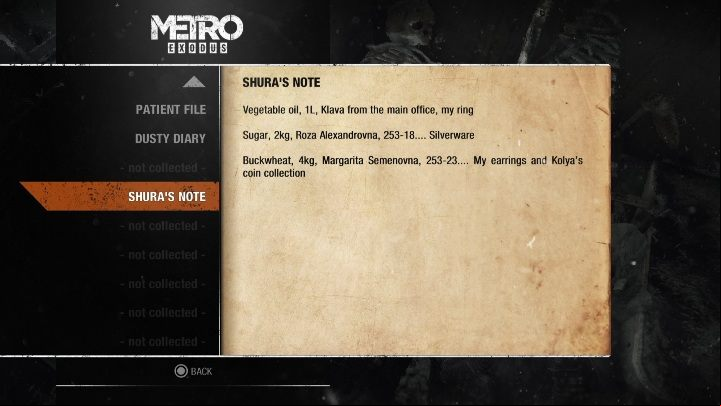 11 - Metro Exodus: Diaries and postcards in Moscow - collectibles - Diaries and postcards - Metro Exodus Guide