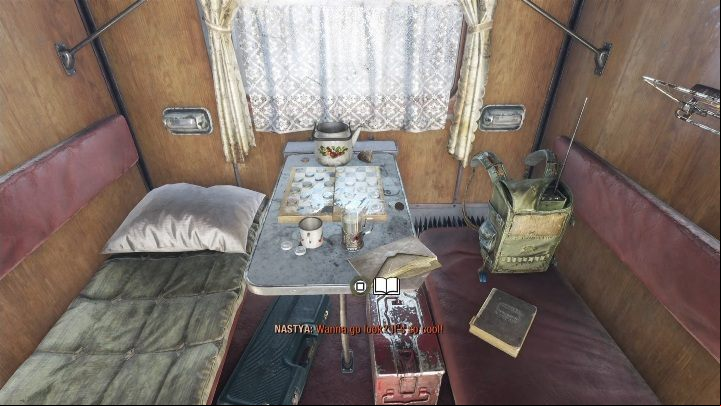 Location: After speaking with Anna, go to the next compartment - Metro Exodus: Diaries and postcards in Spring and Yamantau - collectibles - Diaries and postcards - Metro Exodus Guide