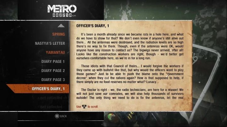 8 - Metro Exodus: Diaries and postcards in Spring and Yamantau - collectibles - Diaries and postcards - Metro Exodus Guide