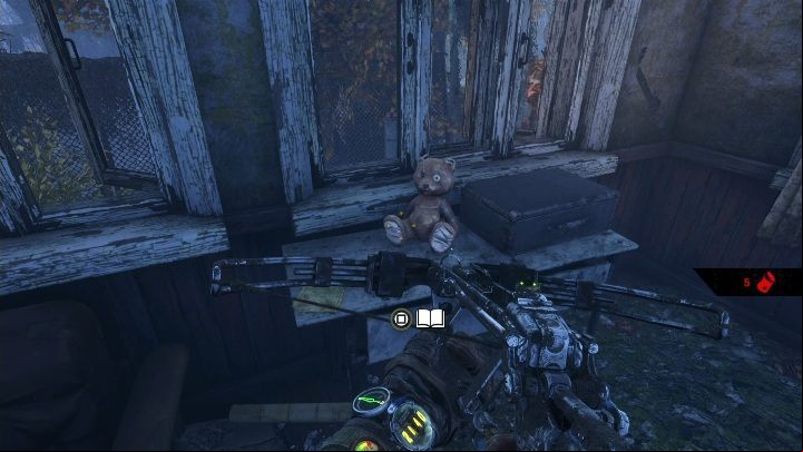 Location: The note lies on a desk with a teddy bear - you will find it in one of the buildings - Metro Exodus: Diaries and postcards in Taiga - collectibles - Diaries and postcards - Metro Exodus Guide
