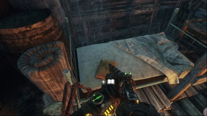 Location: Slide down from the tower to the other side of the water body - Metro Exodus: Diaries and postcards in Taiga - collectibles - Diaries and postcards - Metro Exodus Guide