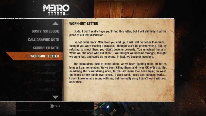 19 - Metro Exodus: Diaries and postcards in Taiga - collectibles - Diaries and postcards - Metro Exodus Guide