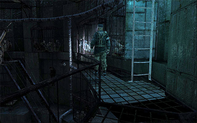 Turn around and wait until the guard visible in a distance goes to the left - Follow Pavel and avoid detection | Chapter 3: Pavel - Chapter 3: Pavel - Metro: Last Light Game Guide