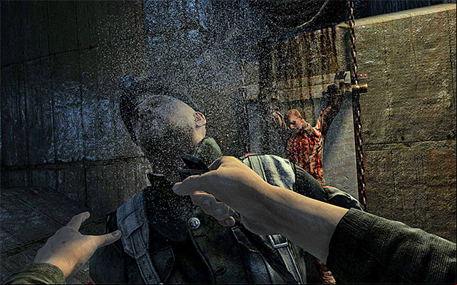 I suggest now to hide at some unlit places, because a single guard will appear here soon - Follow Pavel and avoid detection | Chapter 3: Pavel - Chapter 3: Pavel - Metro: Last Light Game Guide