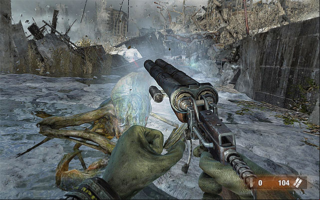 Keep moving ahead, best by keeping to the low walls to your right - Reach Polis and report your findings about the Reds | Chapter 23: The Crossing - Chapter 23: The Crossing - Metro: Last Light Game Guide