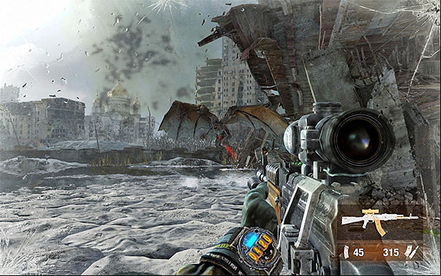 Before you continue on your path, it is a good idea to eliminate the demon that obstructed you from your march - Reach Polis and report your findings about the Reds | Chapter 23: The Crossing - Chapter 23: The Crossing - Metro: Last Light Game Guide