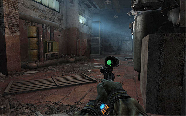 The good news is that you do not really have to bother about the two snipers here because they will not be alerted to your presence as long as you stay in the shadows - Find about the plans of the Red Line troops | Chapter 25: Depot - Chapter 25: Depot - Metro: Last Light Game Guide