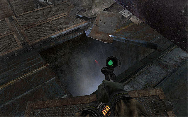 Having ed over the catwalks, you should end up in the area shown in the above screenshot, where there is an opening in the side of a railway car - Find about the plans of the Red Line troops | Chapter 25: Depot - Chapter 25: Depot - Metro: Last Light Game Guide