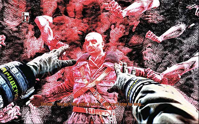 Just like in the case of one of the earlier chapters, you need to make a decision about whether you want to spare Pavels life or not - Report the imminent attack on D6 | Chapter 27: Red Square - Chapter 27: Red Square - Metro: Last Light Game Guide
