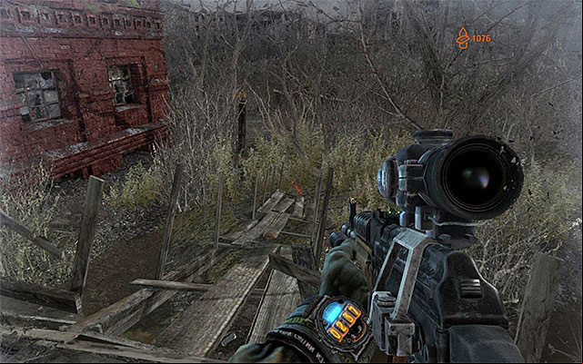 The only thing left here to do is take the age to the left of the location that you found the dying Pavel in - Report the imminent attack on D6 | Chapter 27: Red Square - Chapter 27: Red Square - Metro: Last Light Game Guide
