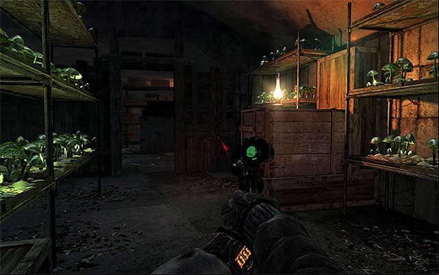 One of the enemy groups will not be that willing to go away from the blazing barrel, so walk around the guards and, at the same time, put out the oil lamp as you - Find Pavel in Venice | Chapter 15: Venice - Chapter 15: Venice - Metro: Last Light Game Guide