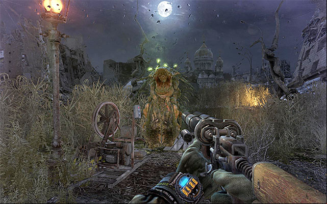 Wait for the wench to activate and press the red button to call for the ferry - Cross to the other side | Chapter 16: Sundown - Chapter 16: Sundown - Metro: Last Light Game Guide