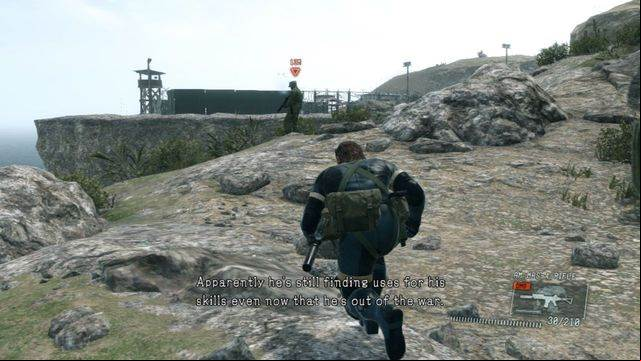 Get rid of the guard on the cliff - Eliminate the Renegade Threat - Side Ops and Extra Ops - Metal Gear Solid V: Ground Zeroes - Game Guide and Walkthrough