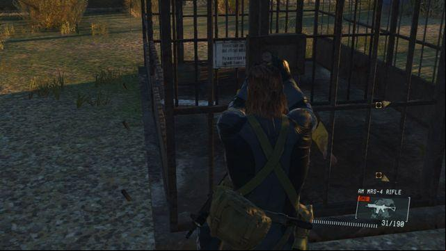 Open the cells to complete the additional task - Classified Intel Acquisition - Side Ops and Extra Ops - Metal Gear Solid V: Ground Zeroes - Game Guide and Walkthrough