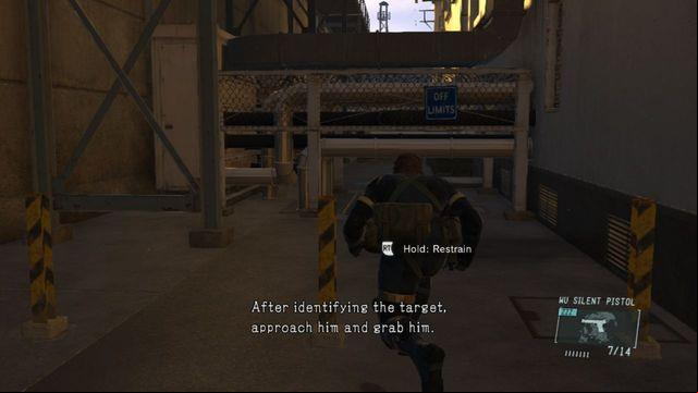 Go between the building and the wall - Classified Intel Acquisition - Side Ops and Extra Ops - Metal Gear Solid V: Ground Zeroes - Game Guide and Walkthrough