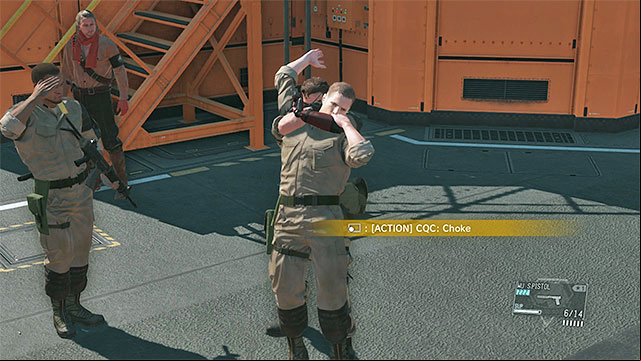 Train how to stun and how to grapple - Completing the optional training on the Mother Base | Walkthrough - Mission 2 - Diamond Dogs - Metal Gear Solid V: The Phantom Pain Game Guide & Walkthrough