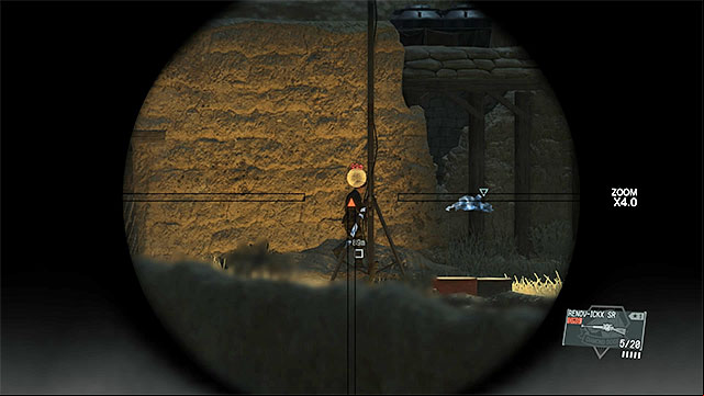 Try to hit him from over a hundred meters (330 feet) - Killing the Spetsnaz commander | Walkthrough - Mission 3 - A Heros Way - Metal Gear Solid V: The Phantom Pain Game Guide & Walkthrough